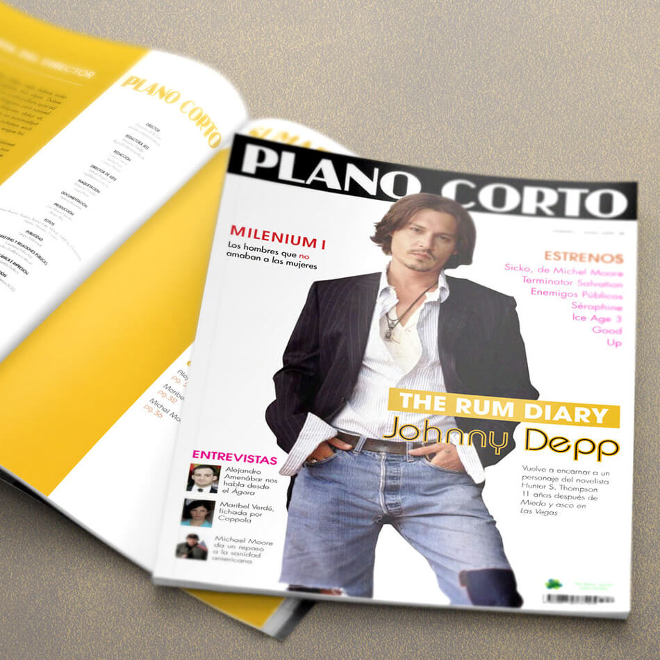 Diseño y maquetación de revista de cine