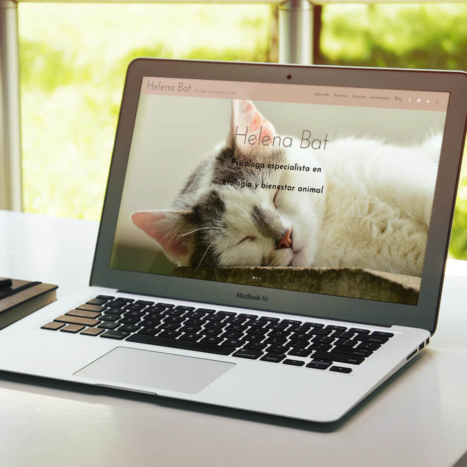Web en WordPress para etóloga