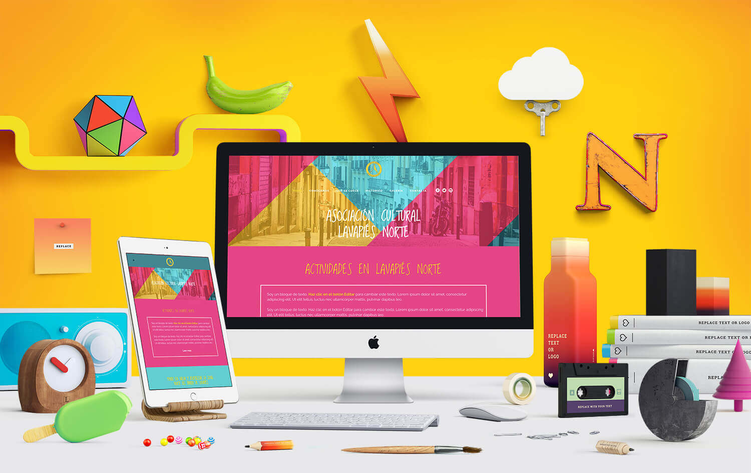 Página web realizada en WordPress para Asociación Cultural de Lavapiés