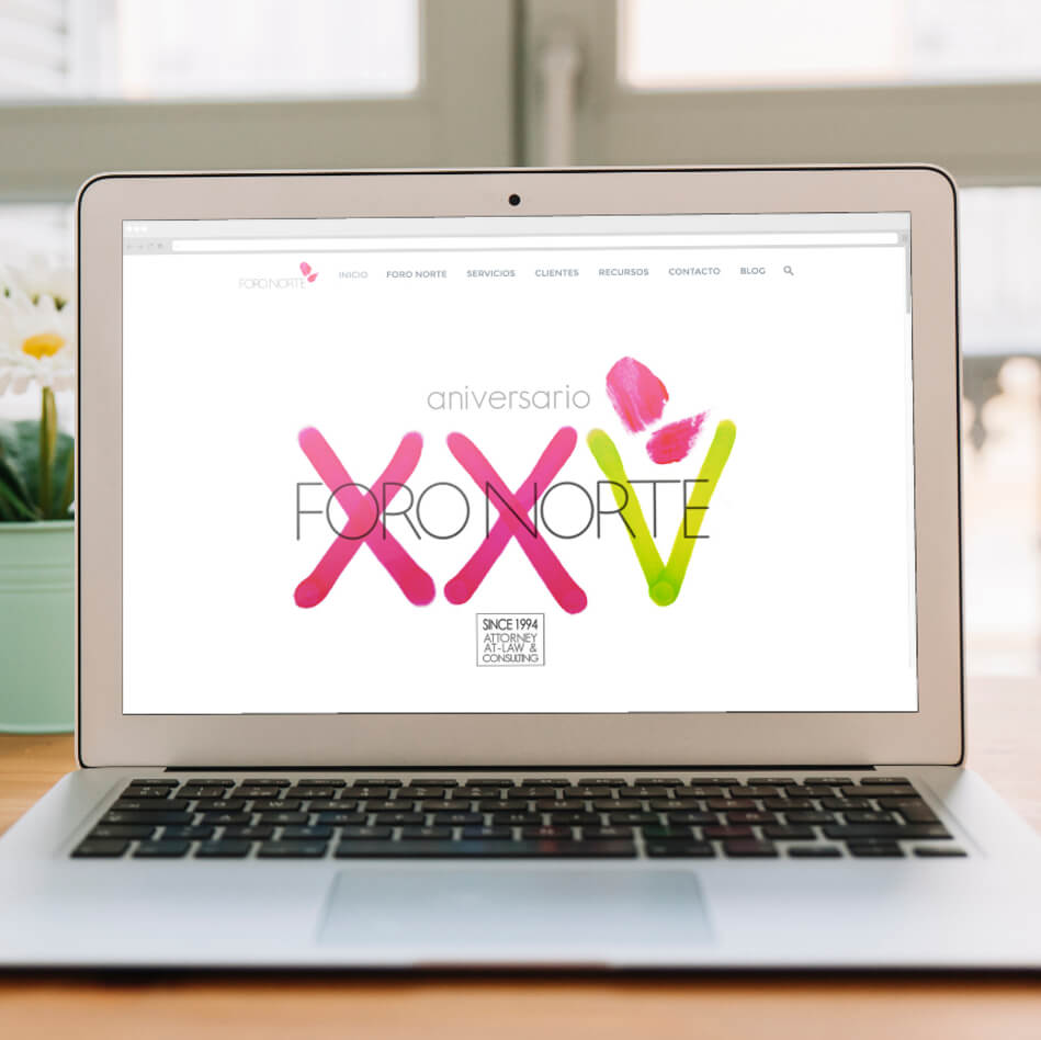 Página web para asesoría realizada con WordPress