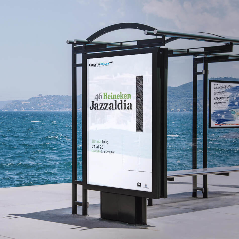 Cartel para festival de jazz Jazzaldia