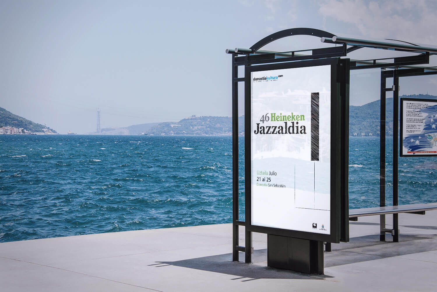 Mockup cartel festival de música jazz Jazzaldia